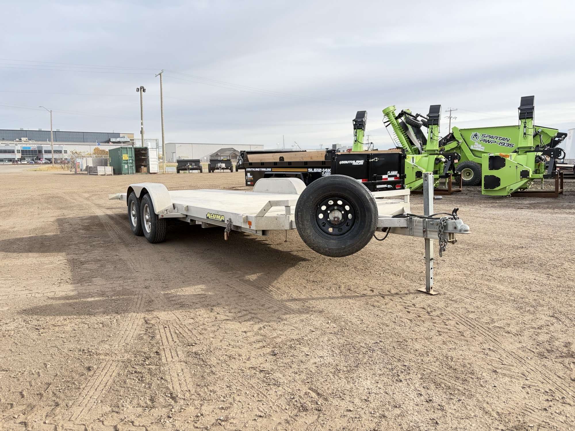 Used 2020 Aluma Tandem Axle Tilt Deck Trailer