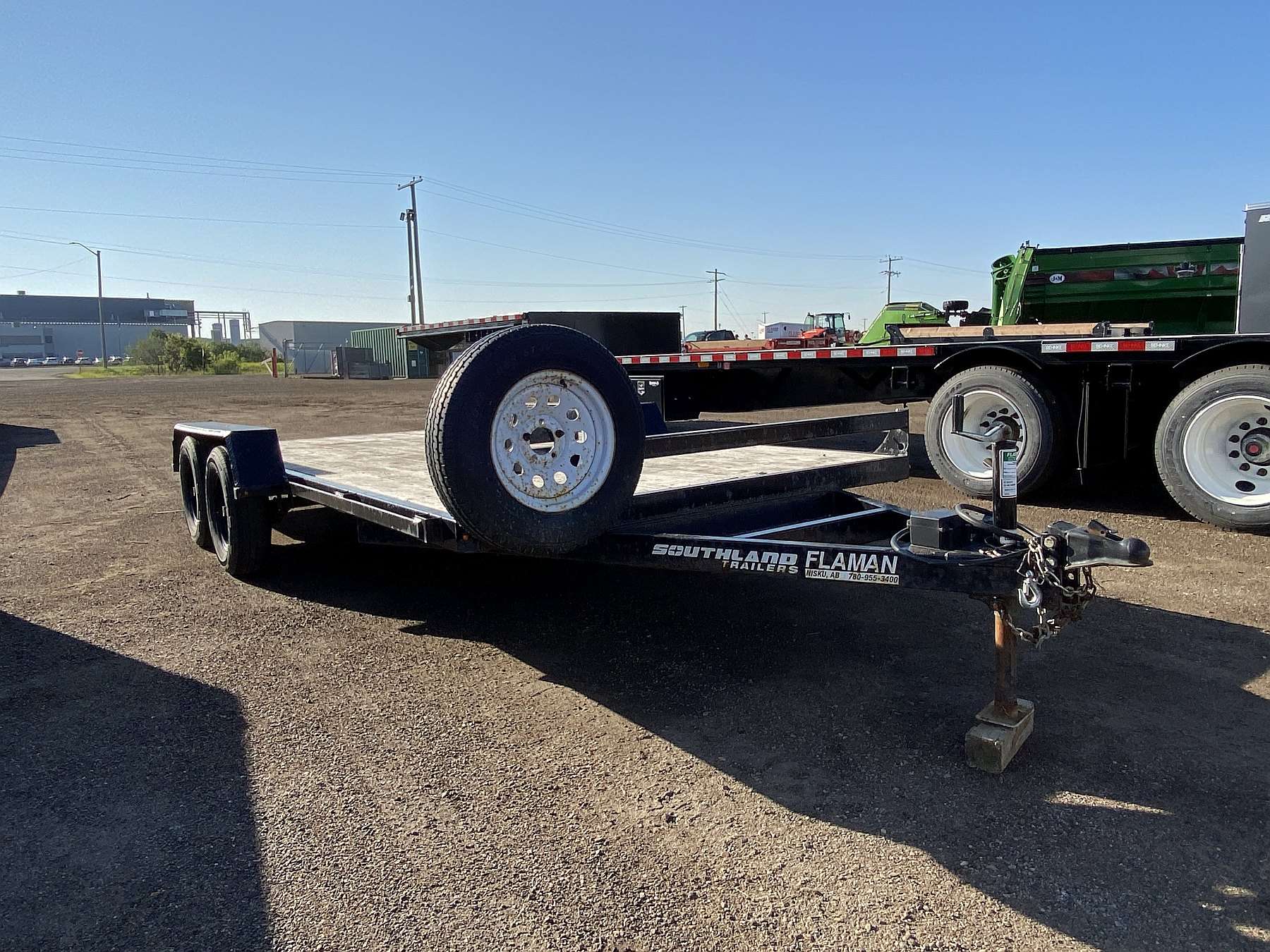 Used 2021 Southland 16' Lowboy Flat Deck Trailer