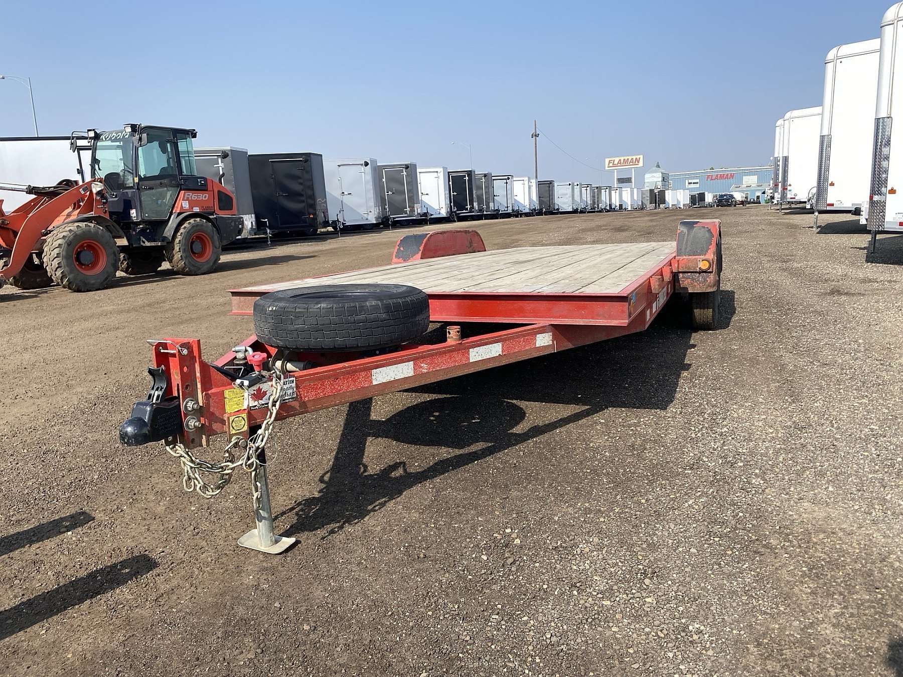 Used 2021 Trailtech CELR235 Flatdeck Trailer - 18'