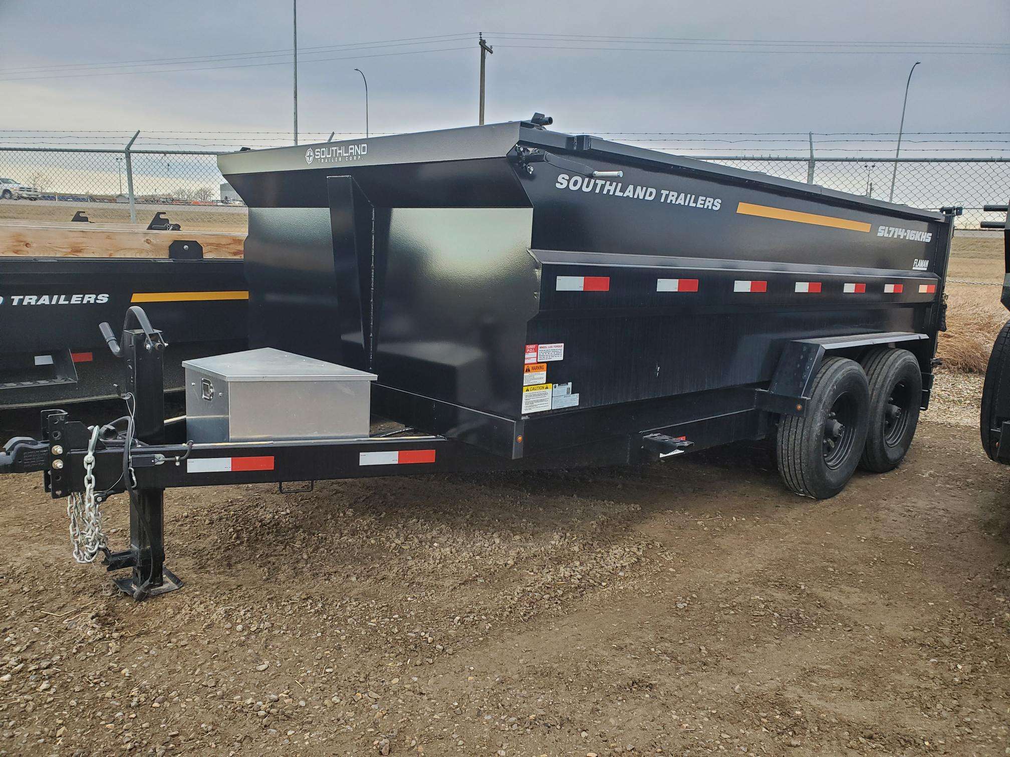 Used 2024 Southland 7'x14' High Side Dump Trailer