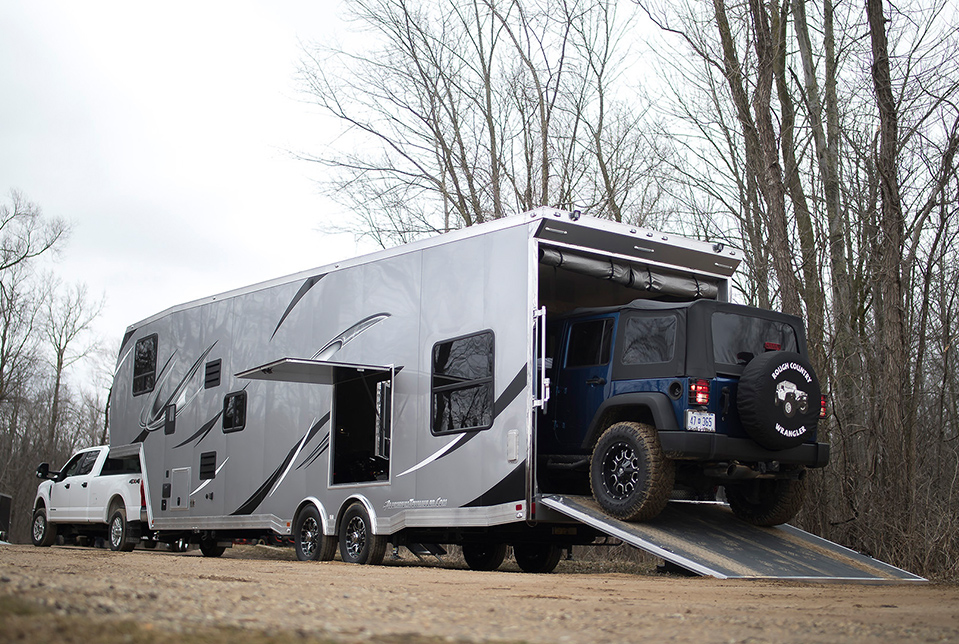 ATC Jeep Loading into Trailers