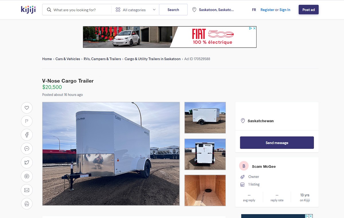 How to Spot and Avoid Stolen Trailer Sales