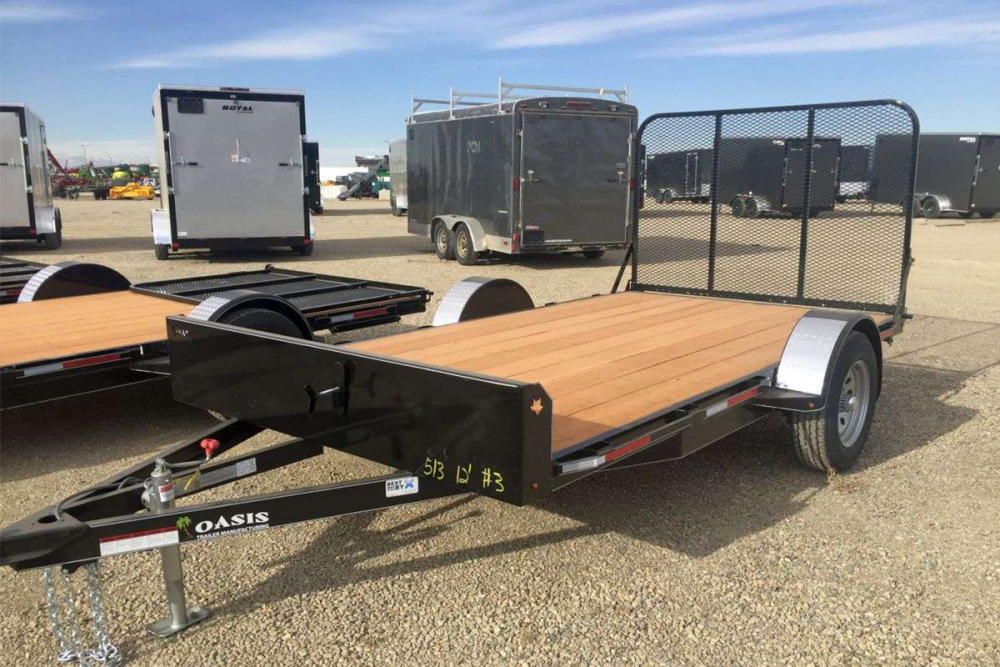 loading travel trailer