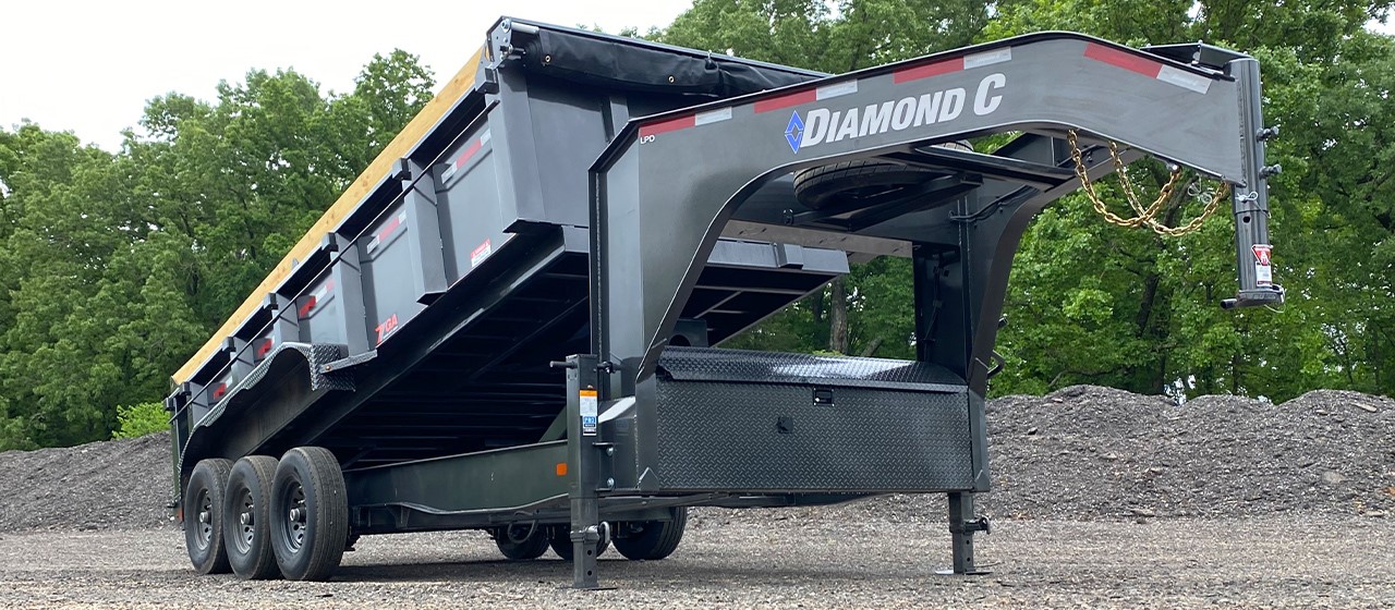 Diamond C Hydraulic Dump Trailer with Gooseneck