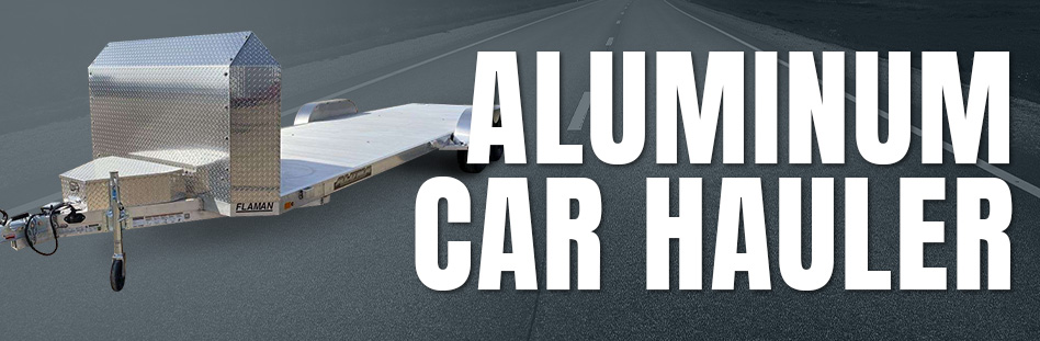 Flat Deck Aluminum Car Haulers Trailers