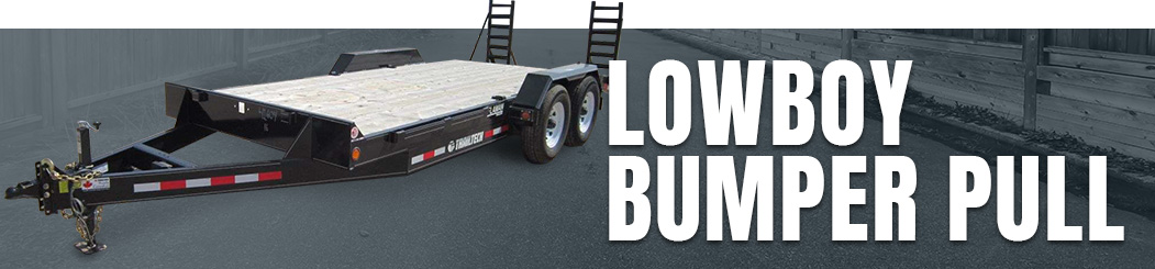 Flat Deck Lowboy Bumper-pull Trailers