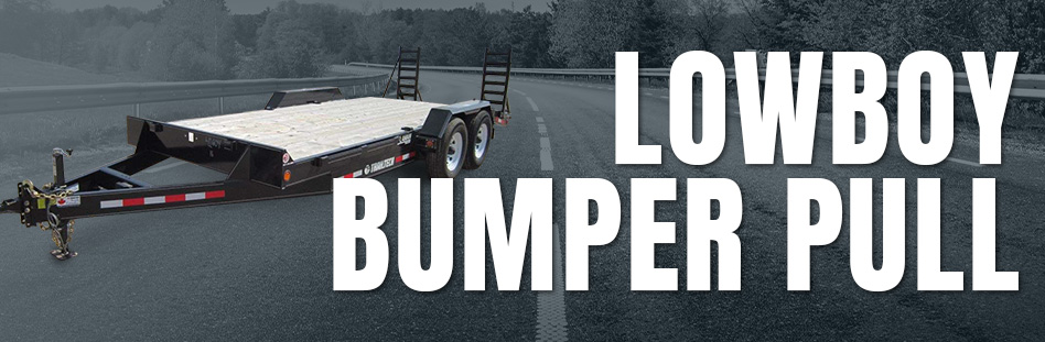 Flat Deck Lowboy Bumper-pull Trailers