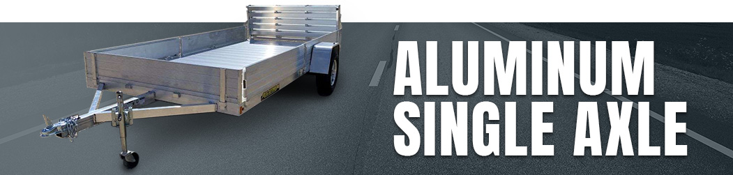 Aluminum Single-Axle Utility Trailers